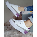 Tênis Feminino Via Apple Plataforma Cano Alto Branco