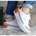 Tênis Feminino Via Apple Plataforma Cano Alto Branco