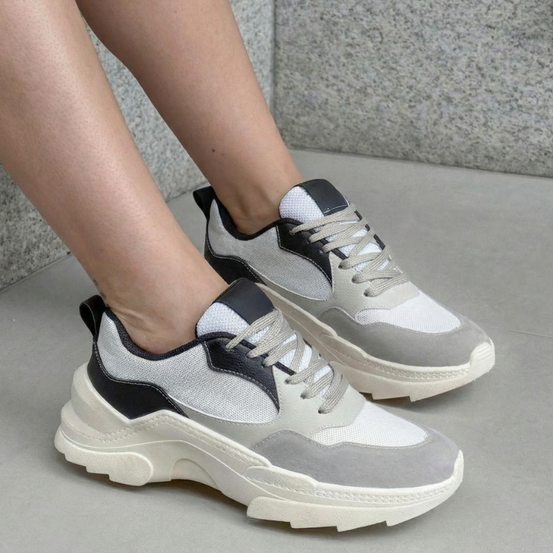 Tênis Feminino Tratorado Sneaker Plataforma, Confortável e Resistente Original Qualidade Premium