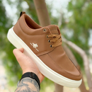 Tênis Sapatenis Masculino Ralph Lançamento Polo Sola Reta Confortável Casual